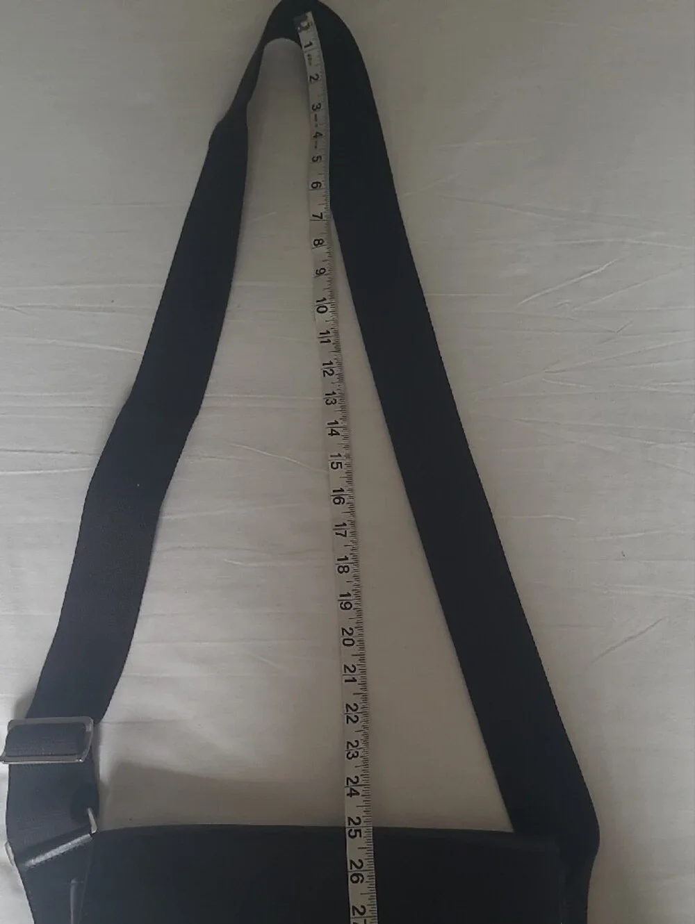 Jack Spade Black Smooth Leather Crossbody Messenger Bag. Web Strap 11X12.5X3.5